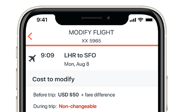 Modify flight